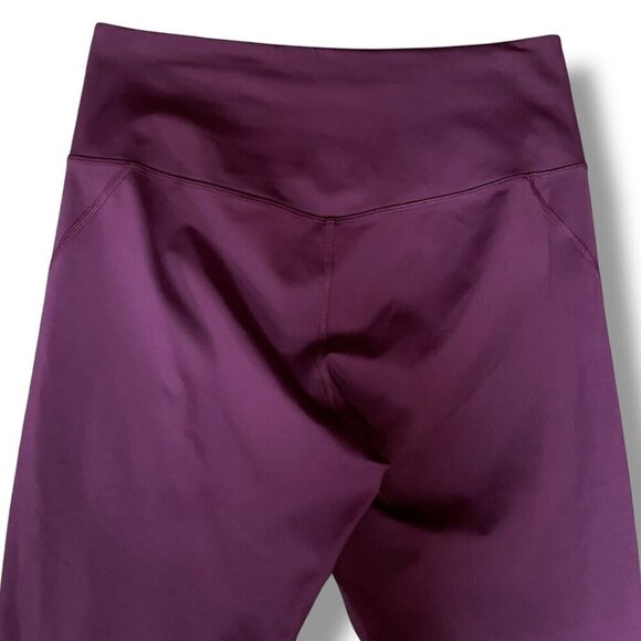 Girlfriend Collective Womens Leggings XL Plum Purple Compressive High Rise 7/8 - Picture 8 of 9